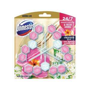 Wc illatosító 3 x 55 g aroma lux domestos pink jasmine & el... kép