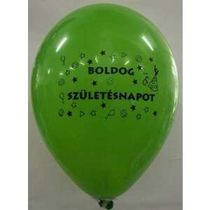 Léggömb, 26 cm, két oldalon nyomott "Boldog születésnapot&qu... kép