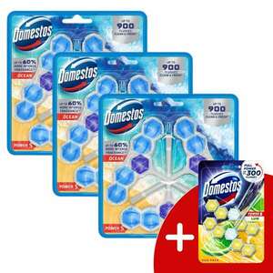 Domestos Power5 WC frissítő blokk Ocean (9x50g) + Ajándék Domesto... kép