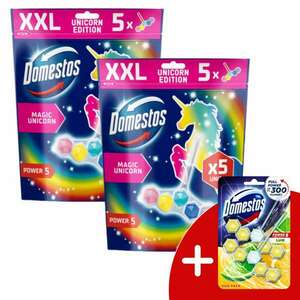 Domestos Power5 WC frissítő blokk Magic Unicorn (10x50g) + Ajándé... kép