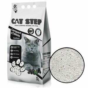 Cat Step ásványi macskaalom Compact White Carbon, 5 l kép