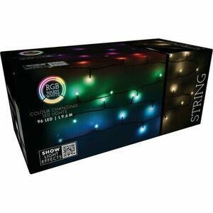 RGB karácsonyi LED-lánc távirányítóval 96 LED, színes, 9, 6 m kép