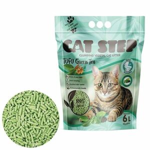 Cat Step csomós alom Tofu zöld tea 2, 7 kg, 6 l kép