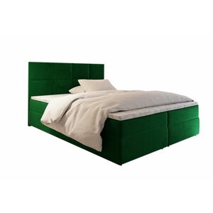 LENY kárpitozott boxspring ágy, 160x200, kronos 19 + topper kép