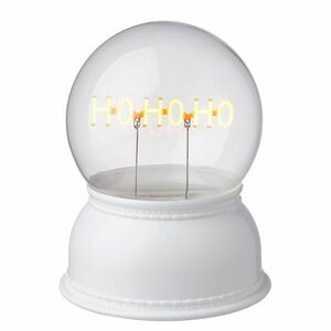 GLOW BALL dekor gömb LED fénnyel, "HoHoHo" 14 cm kép