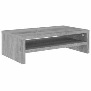 vidaXL szürke sonoma színű szerelt fa monitorállvány 42x24x13 cm kép