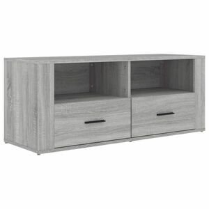 vidaXL szürke sonoma színű szerelt fa TV-szekrény 100 x 35 x 40 cm kép