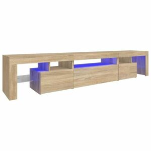 vidaXL sonoma tölgy színű TV-szekrény LED-lámpákkal 215x36, 5x40 cm kép