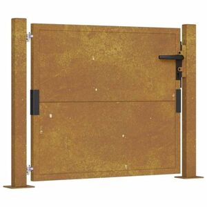 vidaXL corten acél kerti kapu 105 x 80 cm kép