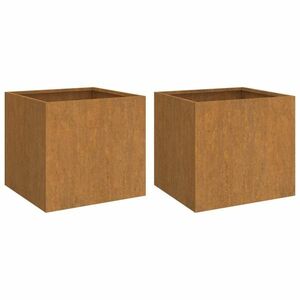 vidaXL 2 db corten acél növénytartó 32 x 30 x 29 cm kép