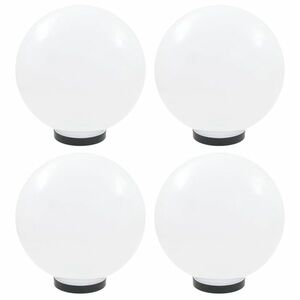 vidaXL 4 db LED gömblámpa 30 cm PMMA kép