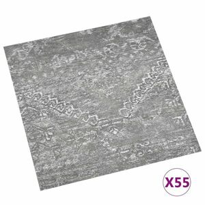 vidaXL 55 db betonszürke öntapadó PVC padlólap 5, 11 m² kép