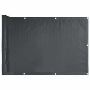 vidaXL 75x600 cm antracit Oxford szövetű erkély ablak sötétítő kép