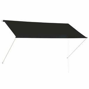 vidaXL feltekerhető antracitszürke napellenző 250 x 150 cm kép