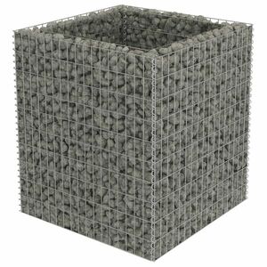 vidaXL horganyzott acél gabion magaságyás 90 x 90 x 100 cm kép