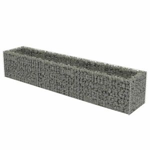 vidaXL horganyzott acél gabion magaságyás 270 x 50 x 50 cm kép