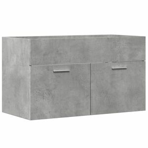 vidaXL betonszürke szerelt fa mosdószekrény 80 x 38, 5 x 46 cm kép