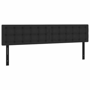 vidaXL 2 db fekete műbőr fejtámla 100 x 5 x 78/88 cm kép