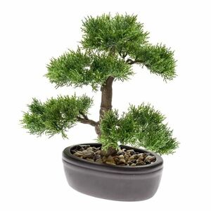 Emerald zöld cédrus műbonsai 32 cm 420001 kép