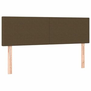 vidaXL 2 db sötétbarna szövet fejtámla 72 x 5 x 78/88 cm kép