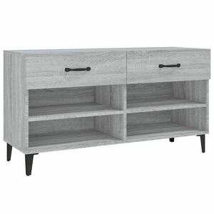 vidaXL szürke sonoma színű szerelt fa cipőszekrény 102 x 35 x 55 cm kép