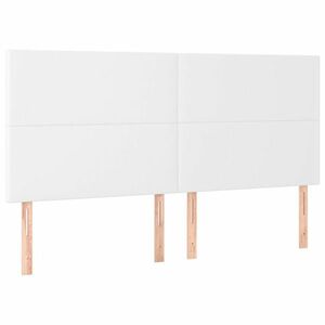 vidaXL 4 db fehér műbőr fejtámla 90x5x78/88 cm kép