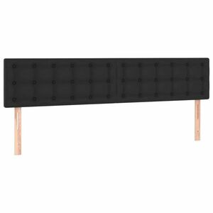 vidaXL 2 db fekete műbőr fejtámla 100x5x78/88 cm kép