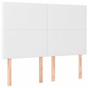 vidaXL 4 db fehér műbőr fejtámla 72 x 5 x 78/88 cm kép