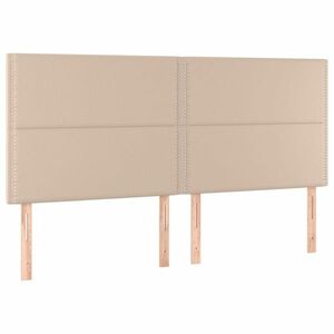 vidaXL 4 db cappuccino színű műbőr fejtámla 80 x 5 x 78/88 cm kép