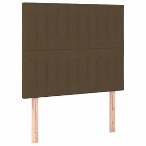 vidaXL 2 db sötétbarna szövet fejtámla 90x5x78/88 cm kép