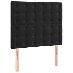 vidaXL 2 db fekete bársony fejtámla 100x5x78/88 cm kép