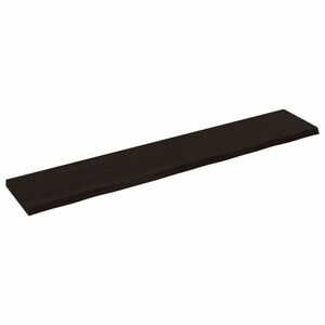 vidaXL sötétbarna kezelt tömör fa fürdőszobai pult 160x30x(2-4) cm kép