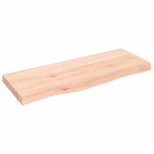 vidaXL kezeletlen tömör fa fürdőszobai pult 100x40x(2-6) cm kép