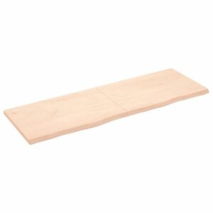 vidaXL kezeletlen tömör tölgyfa asztallap 180x60x(2-4) cm kép