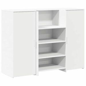 vidaXL recepciós pult fehér 135x50x103, 5 cm szerelt fa kép