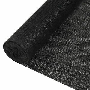 vidaXL fekete HDPE belátásgátló háló 1 x 10 m 150 g/m² kép