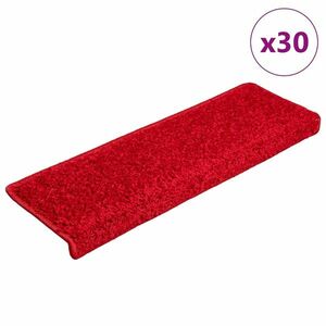 vidaXL 30 db piros lépcsőszőnyeg 65 x 21 x 4 cm kép