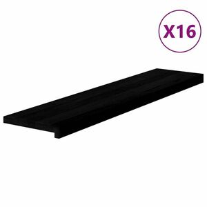 vidaXL lépcsőfokok 16 db sötétbarna 110x25x2 cm tömör fa tölgyfa kép