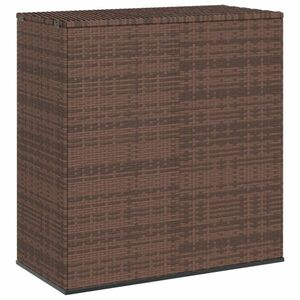 vidaXL barna polyrattan kerti párnatartó doboz 100 x 49 x 103, 5 cm kép