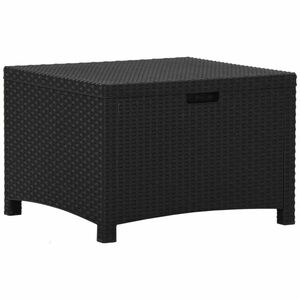 vidaXL grafitszürke PP rattan kerti tárolóláda 60 x 54 x 41 cm kép