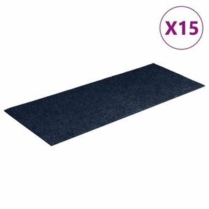 vidaXL 15 db kék négyszögletes öntapadó lépcsőszőnyeg 60 x 25 cm kép