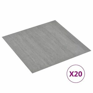 vidaXL 20 db szürke pontozott öntapadó PVC padlólap 1, 86 m² kép