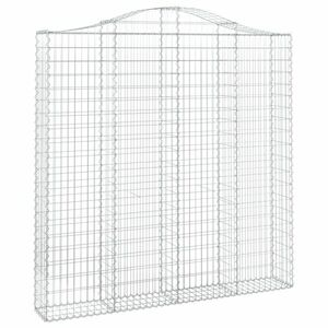 vidaXL íves horganyzott vas gabion kosár 200x30x200/220 cm kép