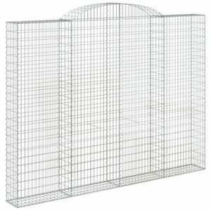 vidaXL íves horganyzott vas gabion kosár 300 x 30 x 220/240 cm kép