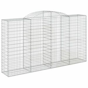 vidaXL íves horganyzott vas gabion kosár 300 x 50 x 160/180 cm kép