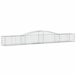 vidaXL íves horganyzott vas gabion kosár 400x50x40/60 cm kép