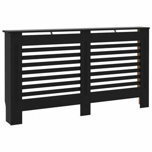 vidaXL fekete MDF radiátorburkolat 152 x 19 x 81, 5 cm kép