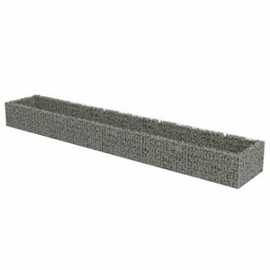 vidaXL horganyzott acél gabion magaságyás 540 x 90 x 50 cm kép