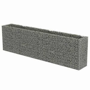 vidaXL horganyzott acél gabion magaságyás 360 x 50 x 100 cm kép