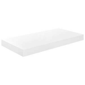 vidaXL magasfényű fehér MDF lebegő fali polc 50 x 23 x 3, 8 cm kép